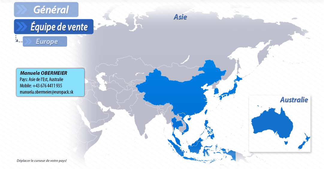 Just move the cursor over your country!